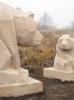 two sandstone bears in Chełm